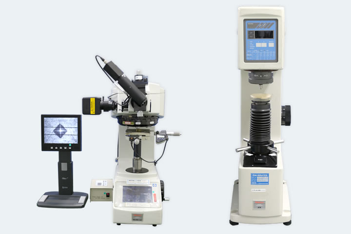 ビッカース硬さ試験機・ロックウェル硬さ試験機